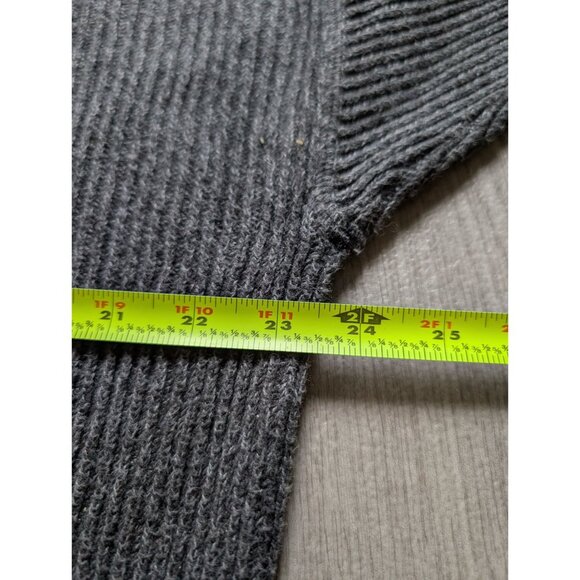 Tommy Hilfiger Mens Gray Knit Cotton Sweater With Embroidered Crest Logo Size L - Picture 8 of 8